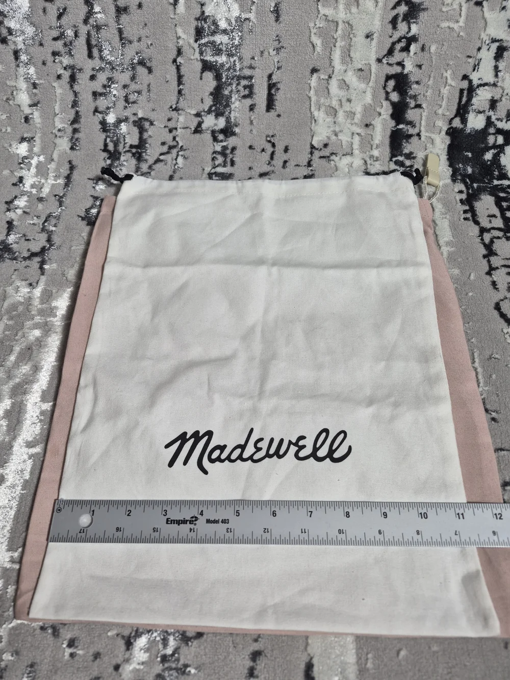 Madewell White with Branded Pink  RADLEY DUST BAGS NEW